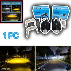HJG L99 Dual-Colour LED Fog Light – White & Yellow