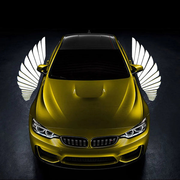 Angel Wing LED Side Mirror Projection Lights – Dynamic Welcome Lamp (2 Pcs)