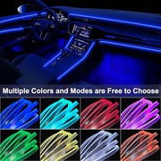 Universal RGB Atmosphere Interior LED Strip Kit – Music Sync & Voice Control