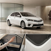 Toyota Corolla 2009–2014 Elite Sliding Railing Privacy Curtains – UV Sun Shades (4 Pcs)