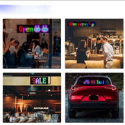 Flexible Matrix LED Display Panel – Bluetooth App Emoji Screen (1 Pc)