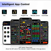 Flexible Matrix LED Display Panel – Bluetooth App Emoji Screen (1 Pc)