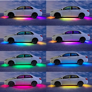 RGB Underglow Chassis Light Kit App & Remote Control with Music Sync | Universal 12V