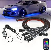 RGB Underglow Chassis Light Kit App & Remote Control with Music Sync | Universal 12V