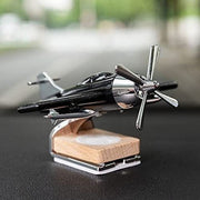 Solar Aeroplane Dashboard Perfume – Rotating Propeller (Black)