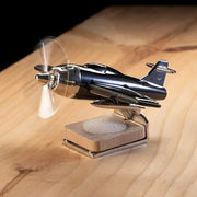 Solar Aeroplane Dashboard Perfume – Rotating Propeller (Black)
